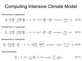 Computing Intensive Climate Model
 