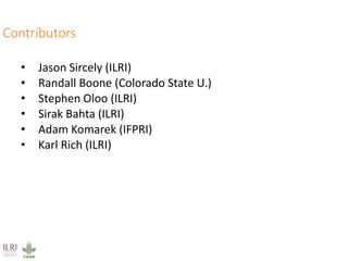 Climate impacts on livestock production in a southern Africa region: Model projections to 2050