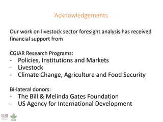 Climate impacts on livestock production in a southern Africa region: Model projections to 2050