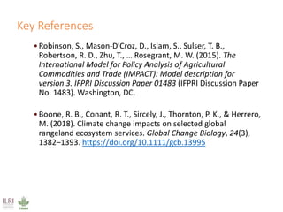 Climate impacts on livestock production in a southern Africa region: Model projections to 2050