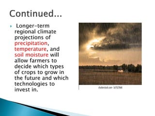 Climate modelling in crop production | PPTX