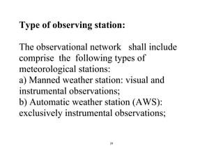 Climate observations stations and networks | PDF