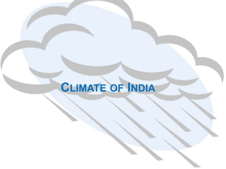 CLIMATE OF INDIA
 