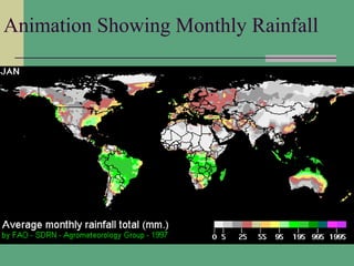 Animation Showing Monthly Rainfall
 