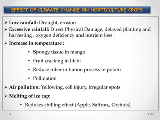 Climate resilient horticulture for sustainable development: Adaptation ...