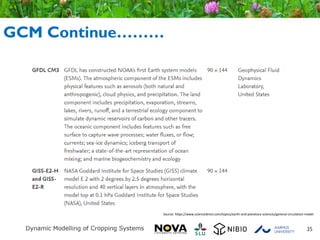 35
Source: https://www.sciencedirect.com/topics/earth-and-planetary-sciences/general-circulation-model
GCM Continue………
 