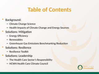 Impact of climate change on human health presentation | PPTX