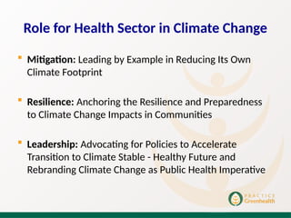 Impact of climate change on human health presentation | PPTX