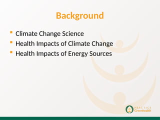 Impact of climate change on human health presentation | PPTX