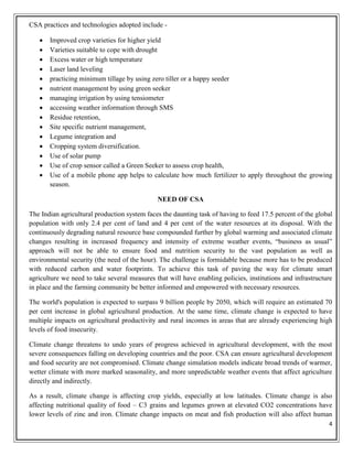 Climate smart agriculture | PDF