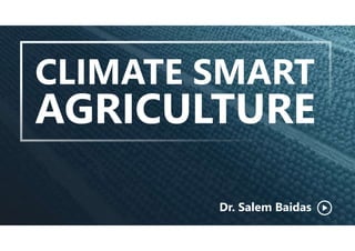 Climate Smart Agriculture | PDF