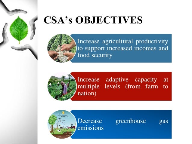 Climate smart agriculture 2