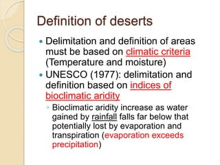 Climate, Soil, Deserts types, Topography and Biomes (1).pptx