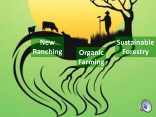 Sustainable
ForestryOrganic
Farming
New
Ranching
 