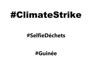 #ClimateStrike
#SelfieDéchets
#Guinée
 