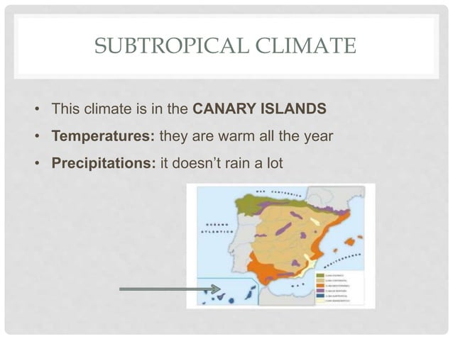 Spain Climate Example Climate's zones and climates of spain | PPTX | Weather | Science