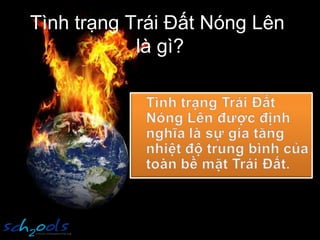 Tình trạng Trái Đất Nóng Lên  là gì? 