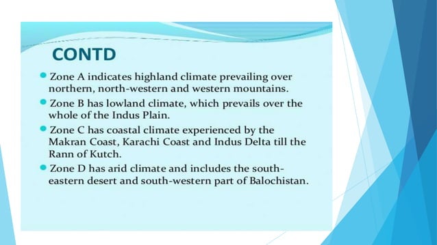 Climate zones of pakistan A Lecture By Mr Allah Dad Khan Former DG ...