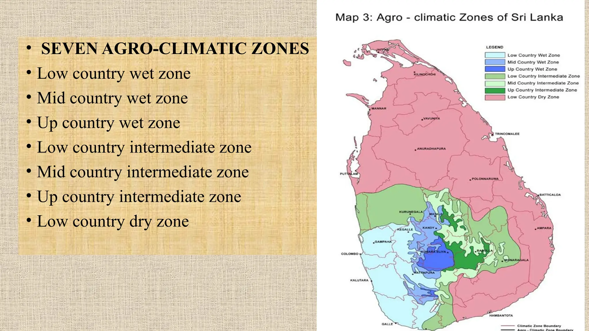 climatic zones of Sri Lanka. , for students | PPTX