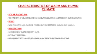 Climatic zones. warm and humid PDF