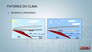  ENTENDA O PROCESSO:
ZBP
ZAP ZBP
ZAP
Vento Vento
FATORES DO CLIMA
 