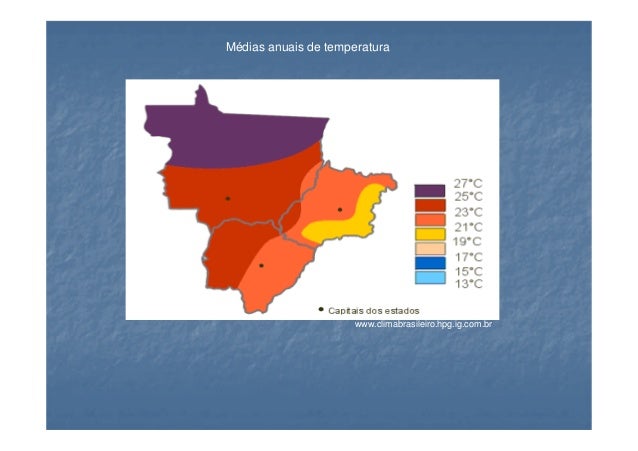 Climatologia da região centro oeste