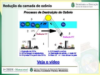 Redução da camada de ozônio




                  Veja o vídeo
 