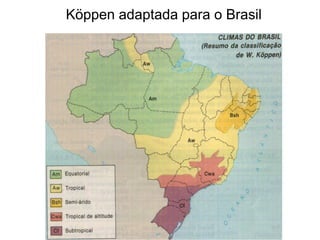 Köppen adaptada para o Brasil
 