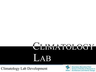 Climatology Lab Development
 