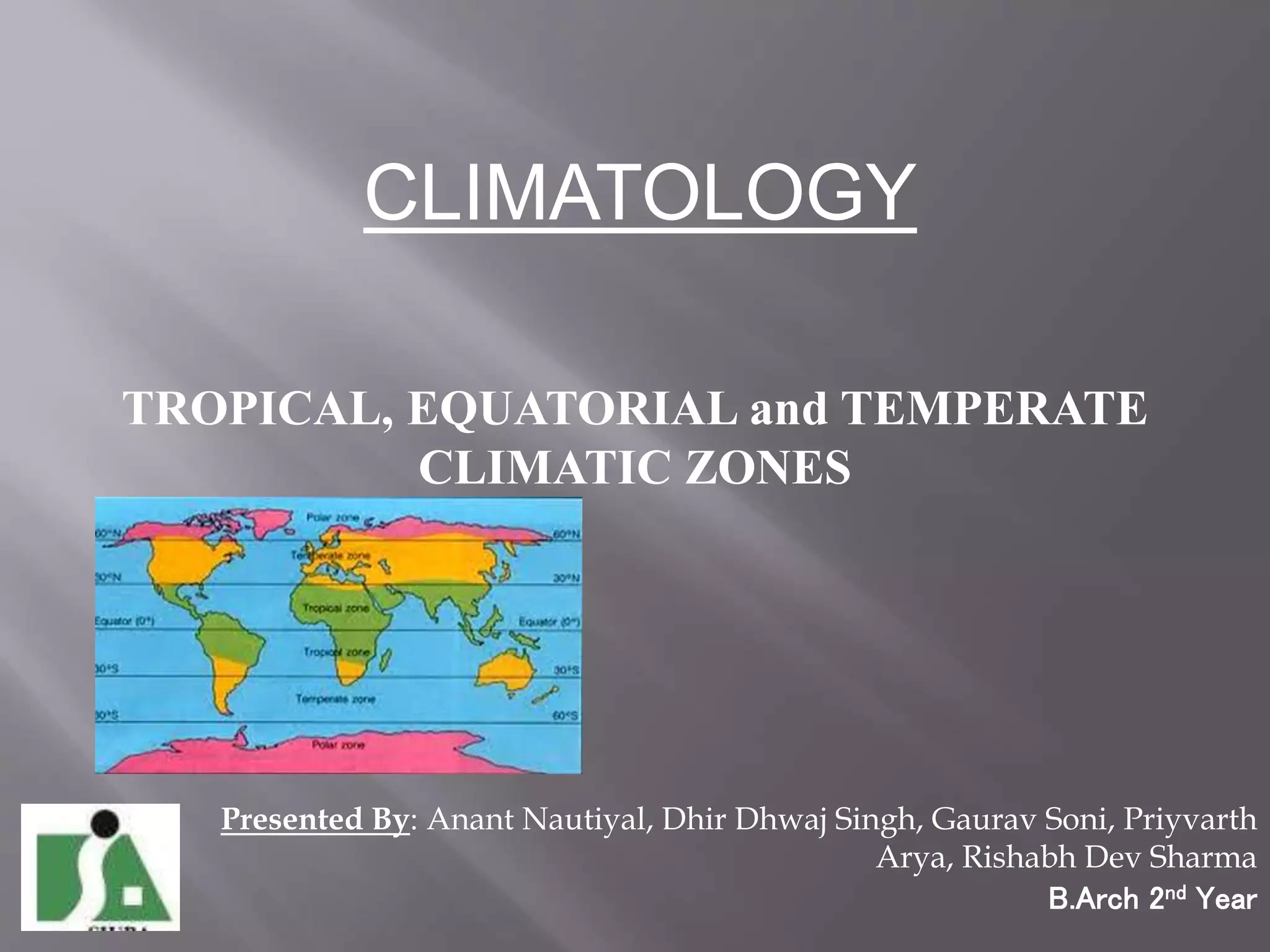 CLIMATIC ZONES PPT