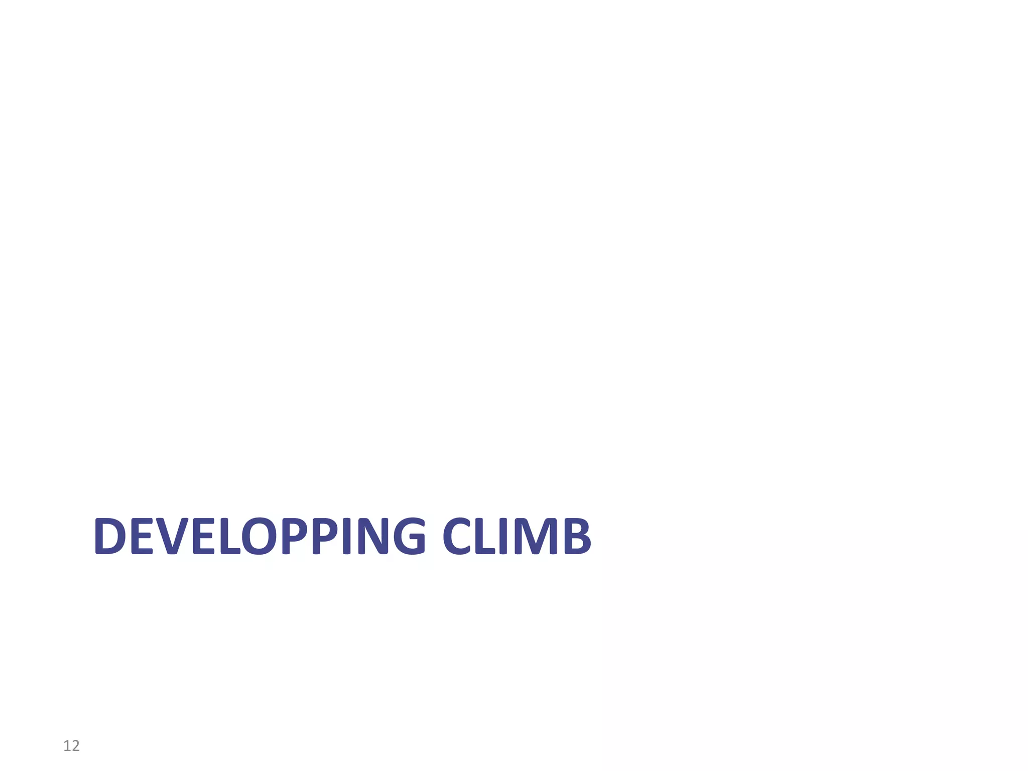 DEVELOPPING CLIMB


12
 