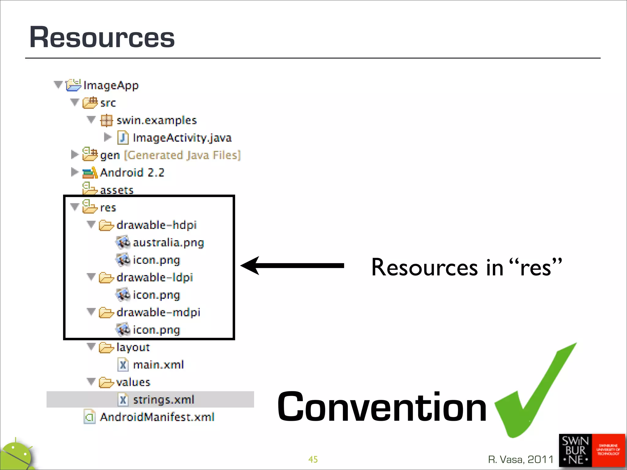 Resources




                  Resources in “res”




            Convention
             45              R. Vasa, 2011
 