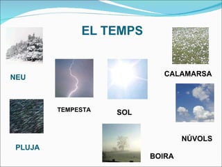 NEU PLUJA CALAMARSA TEMPESTA NÚVOLS BOIRA SOL 
