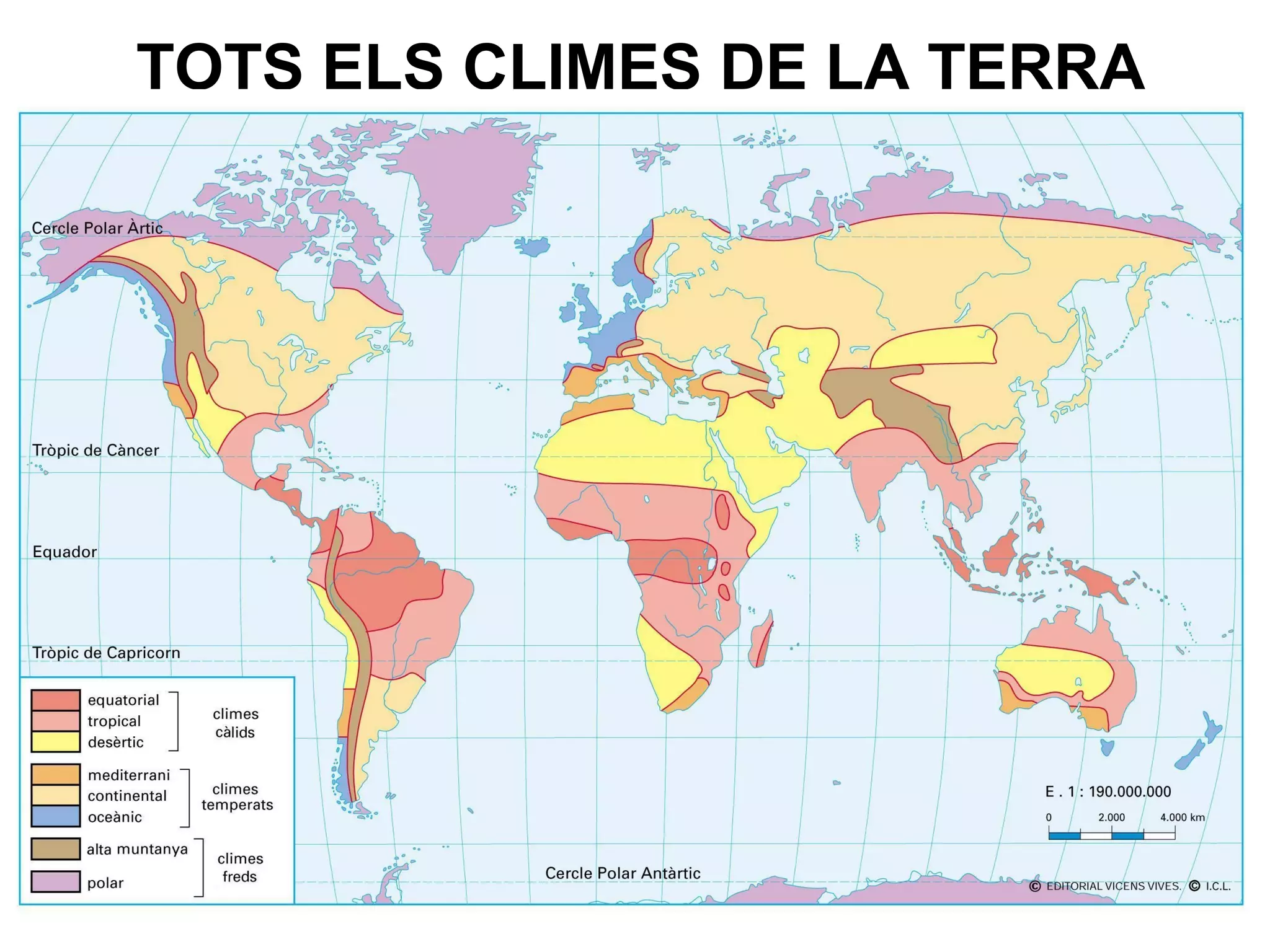 TOTS ELS CLIMES DE LA TERRA
 