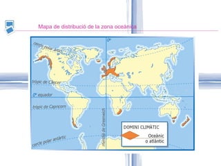 Mapa de distribució de la zona oceànica 