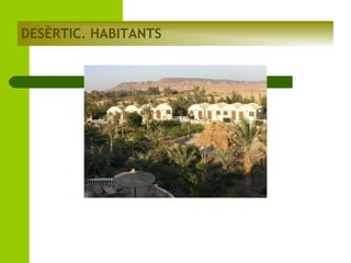 DESÈRTIC. HABITANTS

 