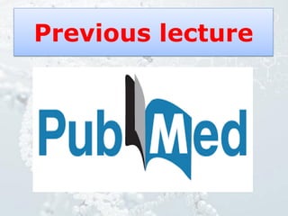 Previous lecture
 
