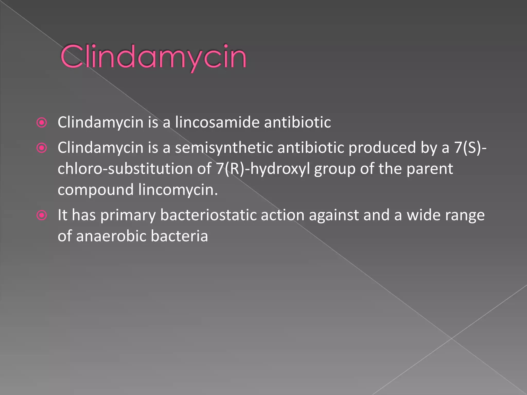 Clindamycin | PPT