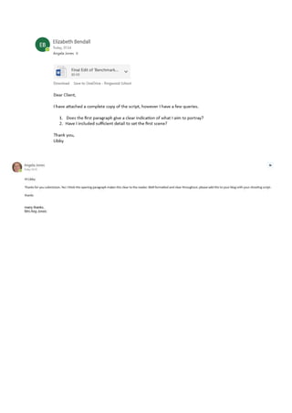 Client email