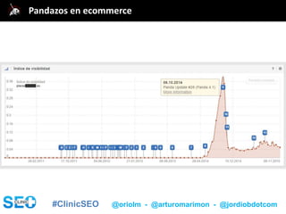 #ClinicSEO @oriolm - @arturomarimon - @jordiobdotcom
@jordiobdotcomPandazos en ecommerce
 