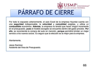 PÁRRAFO DE CIERRE
66
 