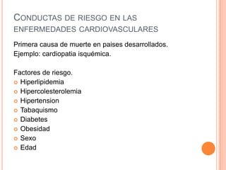 Evitación de sustancias nocivasConductas de salud: Taylor (1986) establece diferencias en base a la dependencia al sistema de salud. Realizadas por profesionales, por profesionales o individuos y por individuos solamente. 