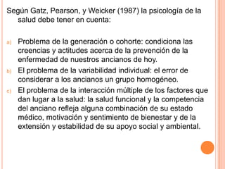 El modelo de diátesis-estrés Ha sido uno de los más relevantes en Psicología de la Salud. Es de corte biopsicosocial, dado que se centra en el efecto interactivo de los factores ambientales y de la vulnerabilidad individual a la enfermedad.Este modelo consta de 4 fases:Primer fase implica algún tipo de estimulación psicológica o social que será relevante para las respuestas, no por sus características cuantitativas si no también por sus cualidades.Segunda fase la respuesta psicobiológica implica cambios a nivel afectivo, conductual y fisiológico.