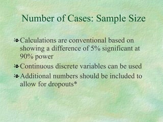 Case Sample Calculation Clinical Research Methodology | PPT