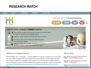 RESEARCH MATCH
 