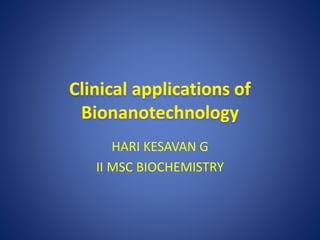 HARI KESAVAN G
II MSC BIOCHEMISTRY
 