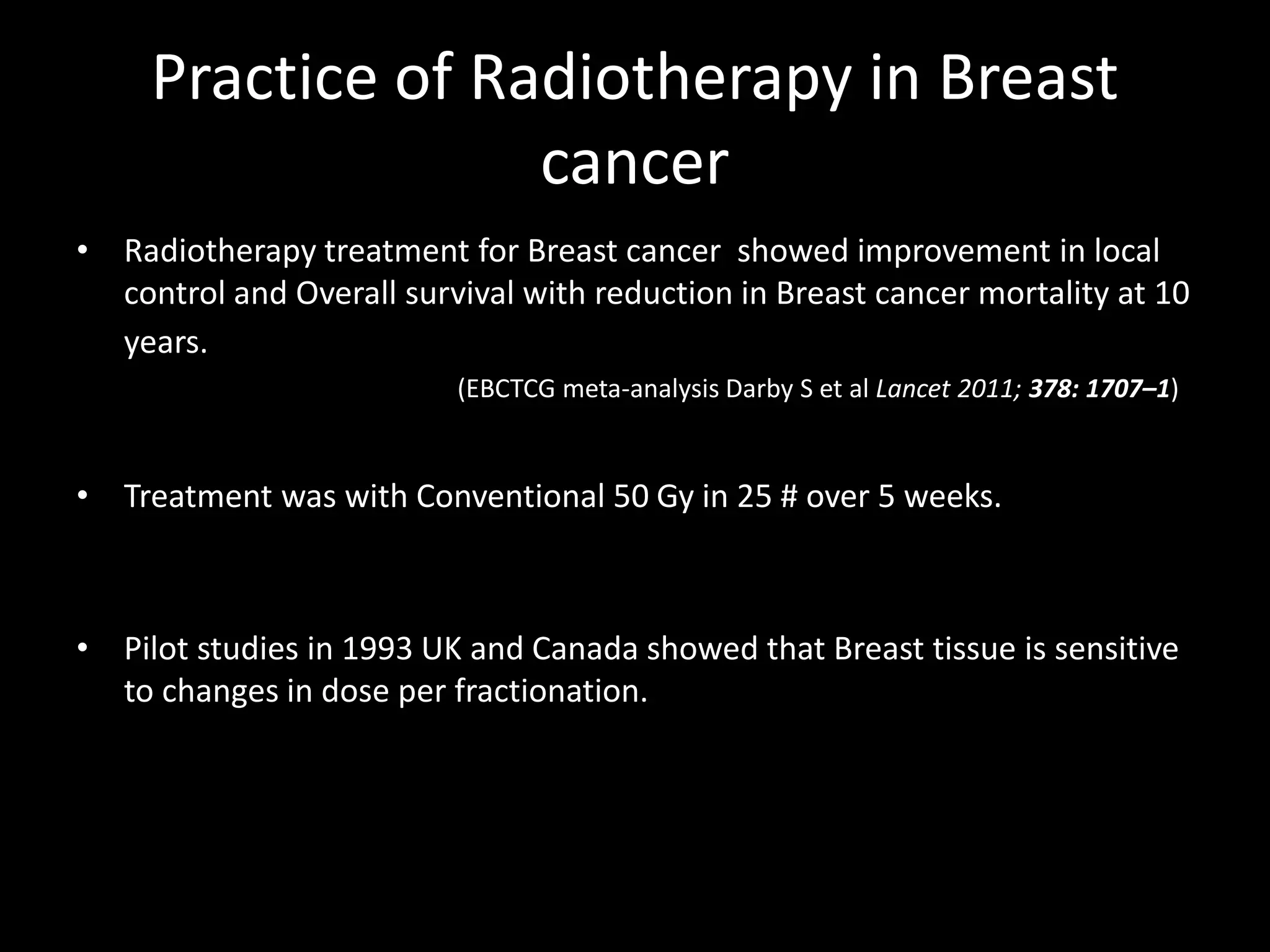Clinical aspects of uh breast radiotherapy | PPT