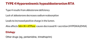 tubular diseases and analysis of urinary calculi | PPTX