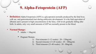 Afp Range Biochemistry | PPTX