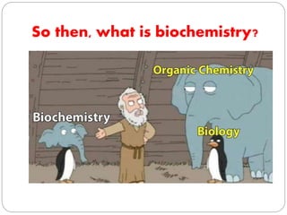 So then, what is biochemistry?
 